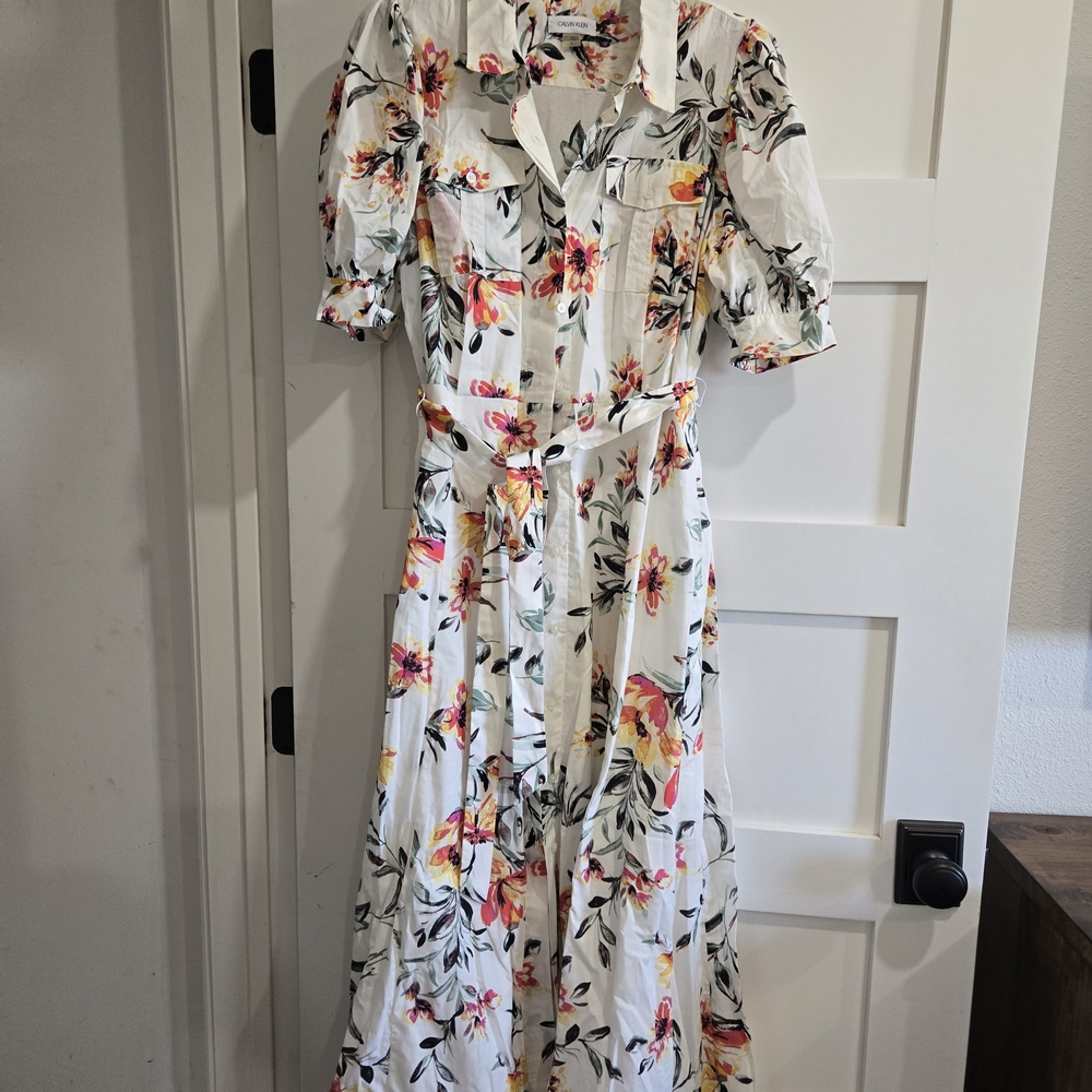 Calvin Klein Floral Print Women's Dress